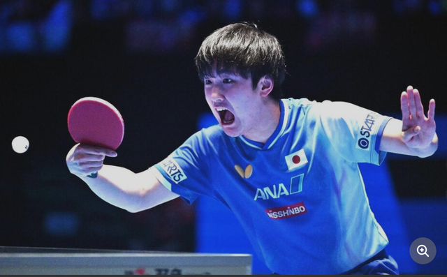 张本智和男单14决赛不敌林