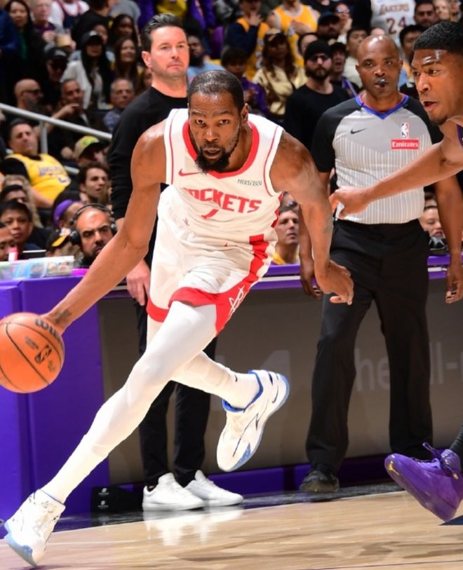 杜兰特复出难挽颓势 火箭客场惨败湖人系列赛